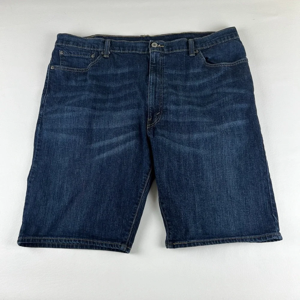 Levis 505 Mens Regular Fit Denim Shorts Medium Wash Blue W42 10